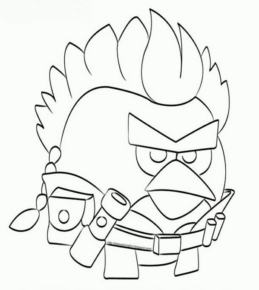 Disegno di Angry birds da stampare e colorare 6