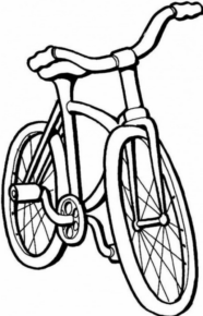 Disegno di bicicletta da stampare e colorare 3