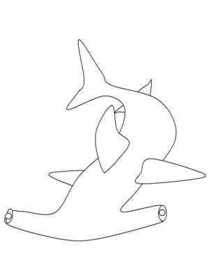 Disegno di squalo da stampare e colorare 24