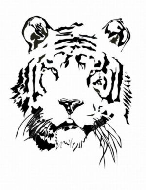Disegno di tigre da stampare e colorare 8