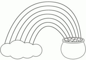 Disegno di arcobaleno da stampare e colorare 6