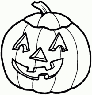Disegno di zucca di Halloween da stampare e colorare 93