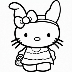Disegno di Hello Kitty da stampare e colorare 193