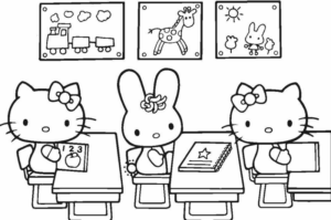 Disegno di Hello Kitty da stampare e colorare 178