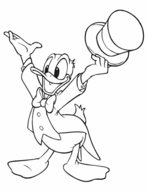 Disegno di Paperino da stampare e colorare 100