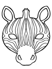 Disegno di zebra da stampare e colorare 1