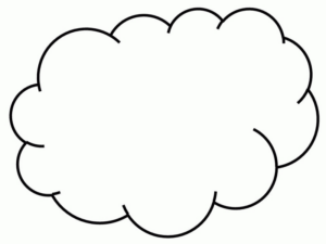 Disegno di nuvola da stampare e colorare 23