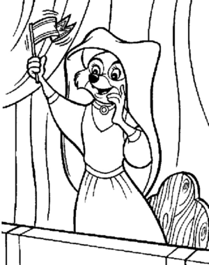 Disegno di Robin Hood da stampare e colorare 6