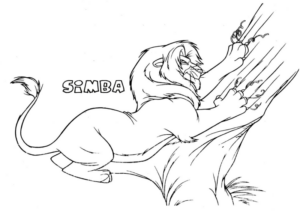 Disegno di leone da stampare e colorare 41