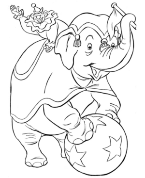 Disegno di Dumbo da stampare e colorare 37