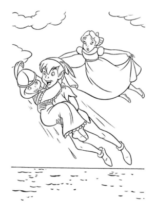 Disegno di Peter Pan da stampare e colorare 14