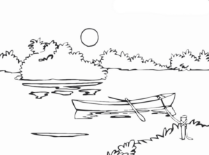 Disegno di paesaggio da stampare e colorare 61