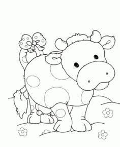 Disegno di mucca da stampare e colorare 78