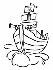 Disegno di pirata da stampare e colorare 13