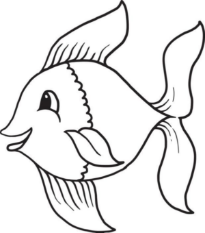 Disegno di pesce da stampare e colorare 126