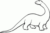 Disegni di Brontosauri da colorare