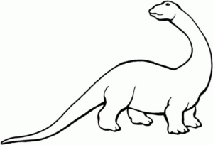 Disegno di Brontosauro da stampare e colorare 39