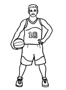 Disegno di basket da stampare e colorare 50