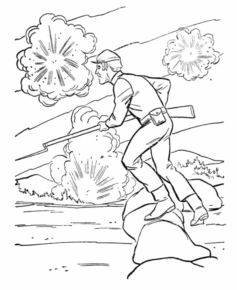 Disegno di soldato da stampare e colorare 2