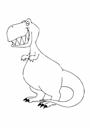 Disegno di Tirannosauro da stampare e colorare 91