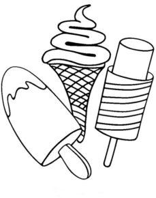 Disegno di gelato da stampare e colorare 52