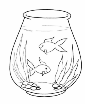 Disegno di pesce da stampare e colorare 293