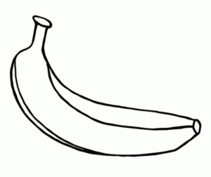 Disegno di banana da stampare e colorare 15