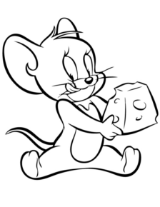 Disegno di Tom e Jerry da stampare e colorare 4