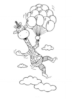 Disegno di palloncino da stampare e colorare 37