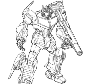 Disegno di Transformers da stampare e colorare 34