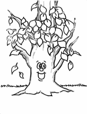 Disegno di albero da stampare e colorare 145
