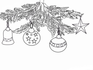 Disegno di palla di Natale da stampare e colorare 37 Disegno di palla di Natale da stampare e colorare 37