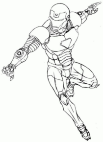 Disegno di Iron Man da stampare e colorare 22