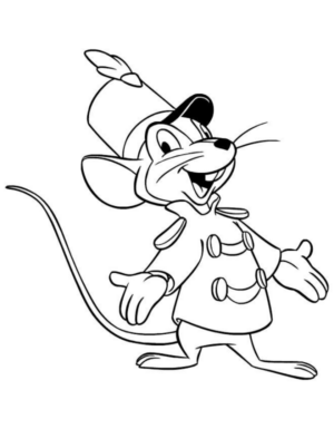 Disegno di topo da stampare e colorare 12