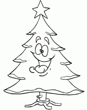 Disegno di albero di Natale da stampare e colorare 188 Disegno di albero di Natale da stampare e colorare 188