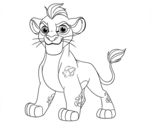 Disegno di leone da stampare e colorare 69
