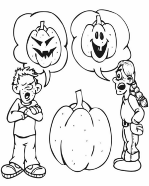 Disegno di zucca di Halloween da stampare e colorare 193 Disegno di zucca di Halloween da stampare e colorare 193