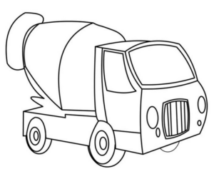 Disegno di mezzo da lavoro da stampare e colorare 81
