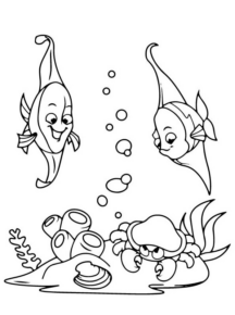 Disegno di pesce da stampare e colorare 116