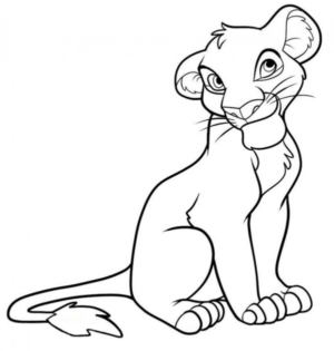 Disegno di Re Leone da stampare e colorare 204