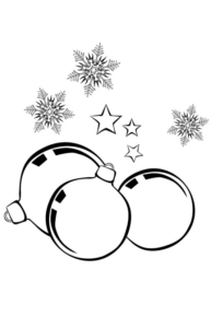 Disegno di palla di Natale da stampare e colorare 41