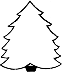 Disegno di albero di Natale da stampare e colorare 101
