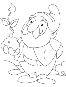 Disegno di gnomo e folletto da stampare e colorare 31