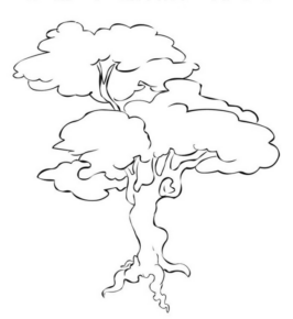 Disegno di albero da stampare e colorare 108