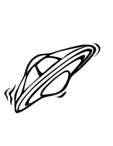 Disegno di ufo da stampare e colorare 1