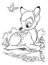 Disegni di Bambi da colorare
