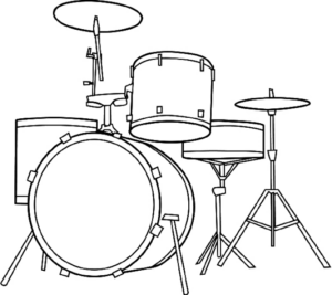 Disegno di strumento musicale da stampare e colorare 23 Disegno di strumento musicale da stampare e colorare 23