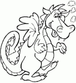 Disegno di dragone da stampare e colorare 26