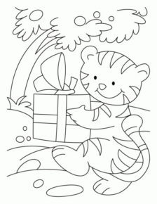 Disegno di tigre da stampare e colorare 9