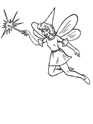 Disegno di fata da stampare e colorare 6